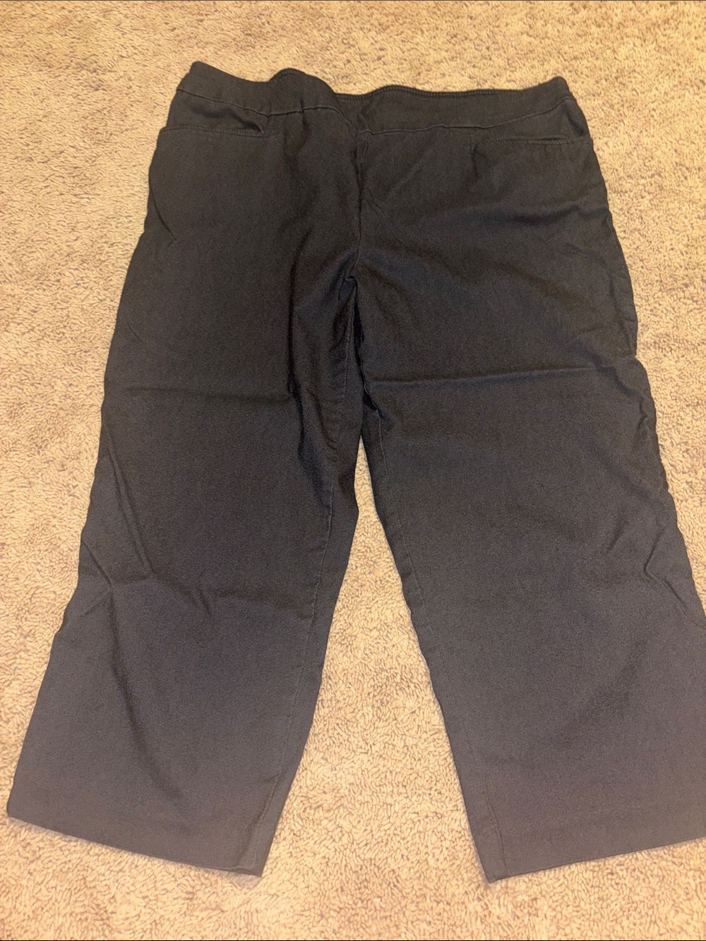 Black Wide Leg Crop Pants